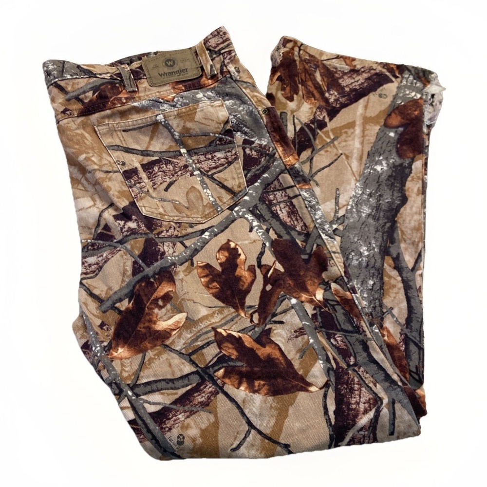 Wrangler Jeans Mens 38 x 32 Camo Hunting Pants Fusion 3-D Outdoor Gear